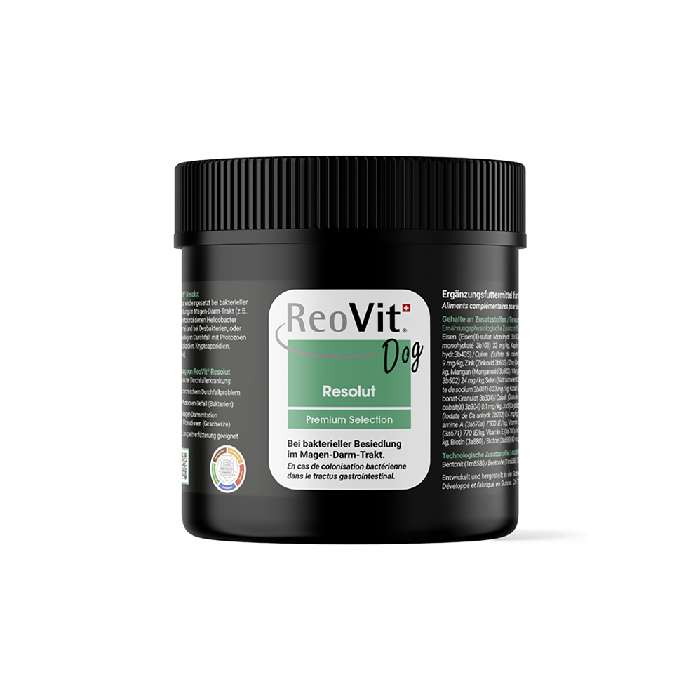 ReoVit Dog Resolut Ergänzungsfuttermittel gegen Durchfall beim Hund